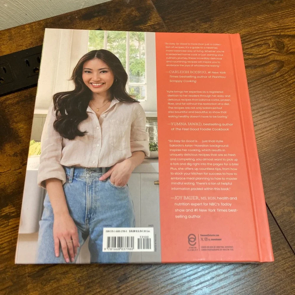 So Easy So Good Kylie Sakaida MS RD Hardcover Cookbook Nutrition by Kylie 2025